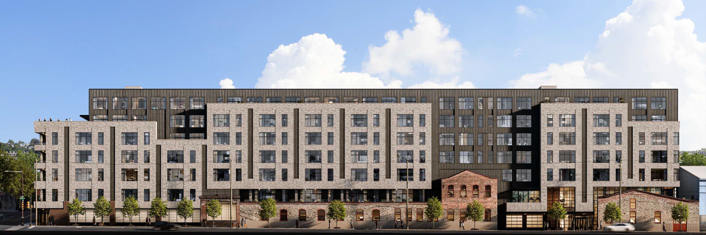 4045-61 Main Street. Credit: CBP Architects via the Civic Design Review by the Philadelphia City Planning Commission and the Department of Planning and Development