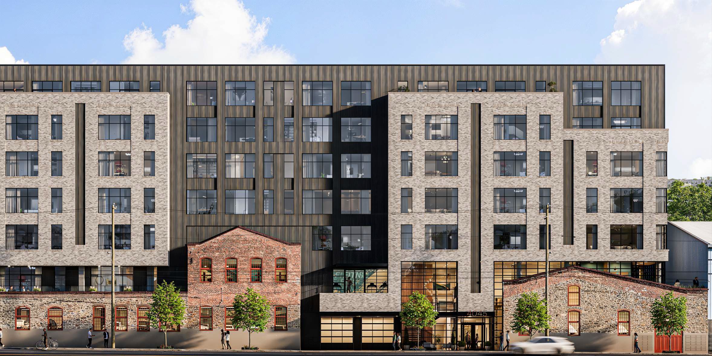 4045-61 Main Street. Credit: CBP Architects via the Civic Design Review by the Philadelphia City Planning Commission and the Department of Planning and Development