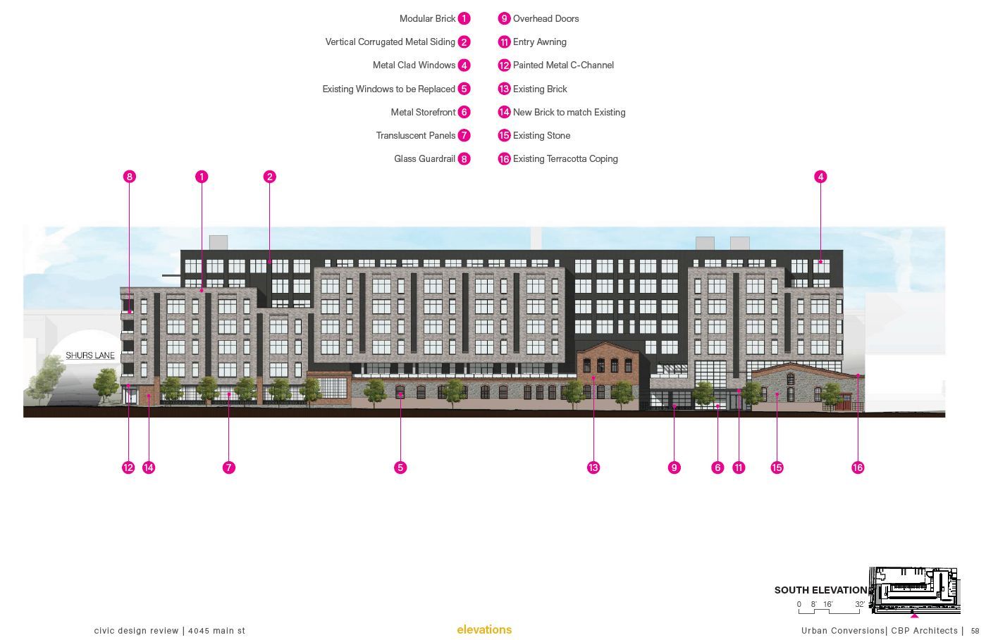 4045-61 Main Street. Credit: CBP Architects via the Civic Design Review by the Philadelphia City Planning Commission and the Department of Planning and Development