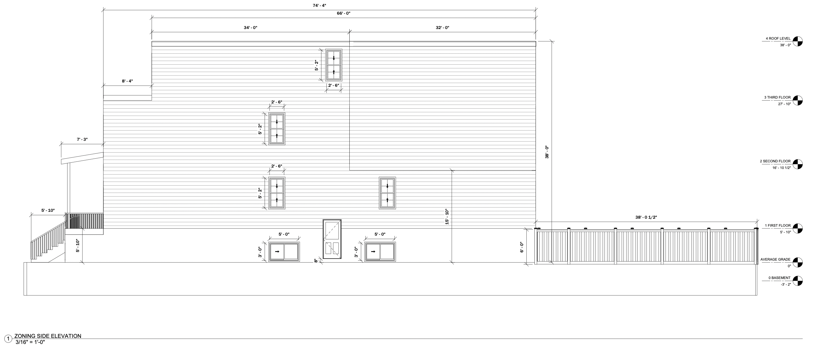 4641 Lesher Street Side Elevation