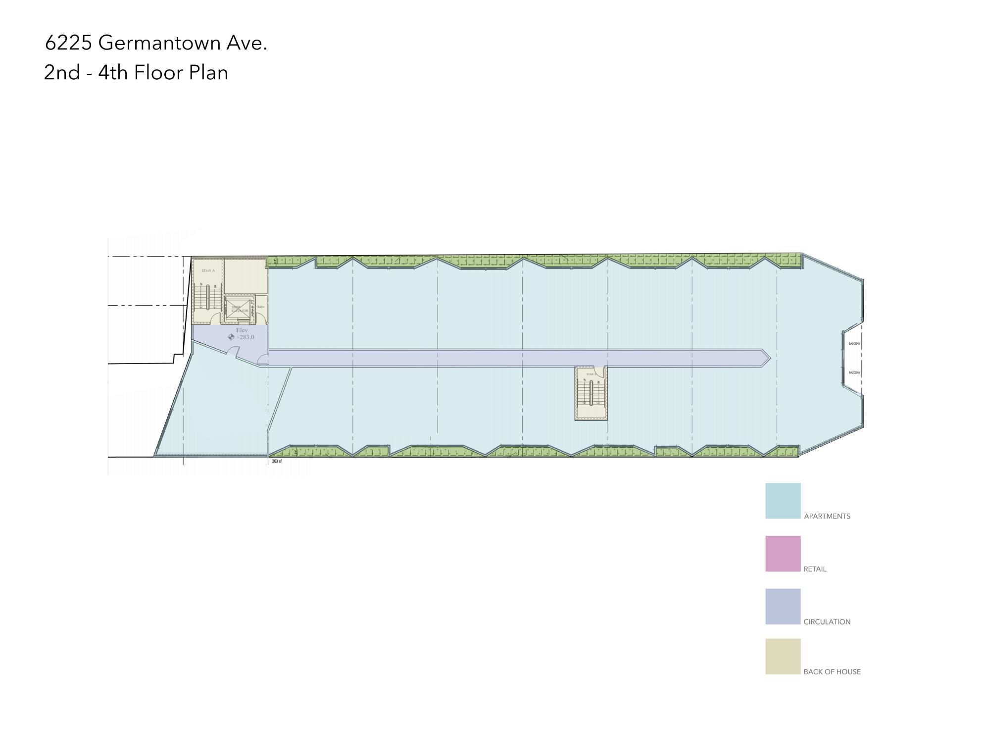 6225 Germantown Avenue. Credit: Ingram Sageser Ambric Technologies via the Civic Design Review by the Philadelphia City Planning Commission and the Department of Planning and Development