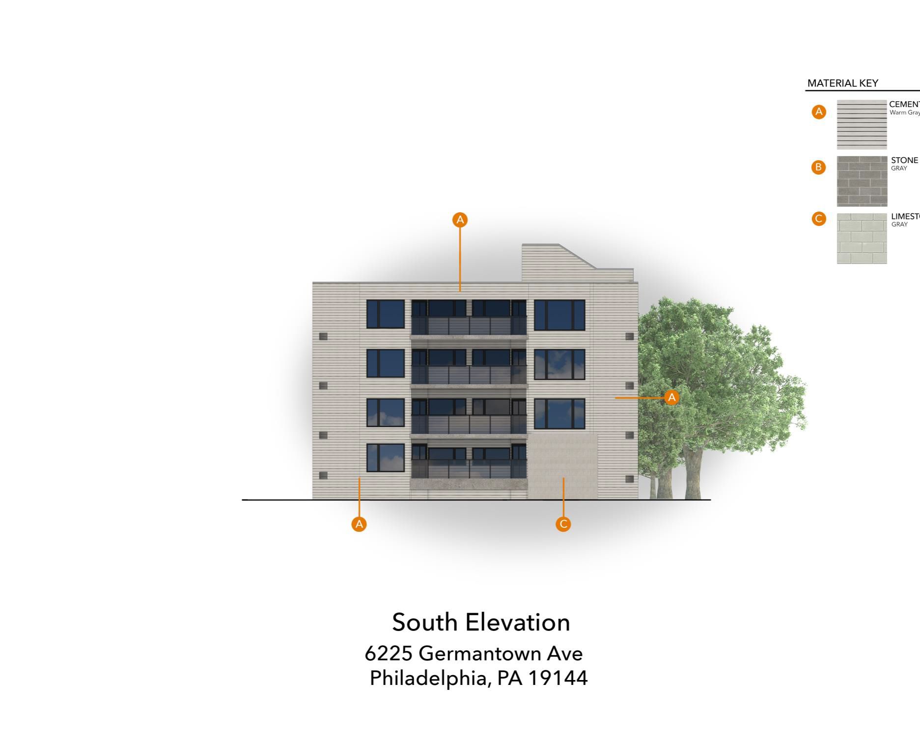 6225 Germantown Avenue. Credit: Ingram Sageser Ambric Technologies via the Civic Design Review by the Philadelphia City Planning Commission and the Department of Planning and Development