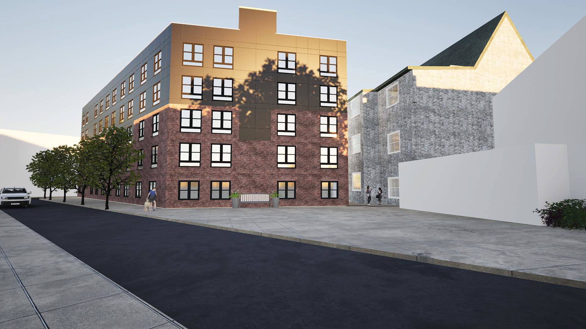 6635-39 Chester Avenue. Credit: WisdomTree Group Architectural Services via the Civic Design Review by the Philadelphia City Planning Commission and the Department of Planning and Development