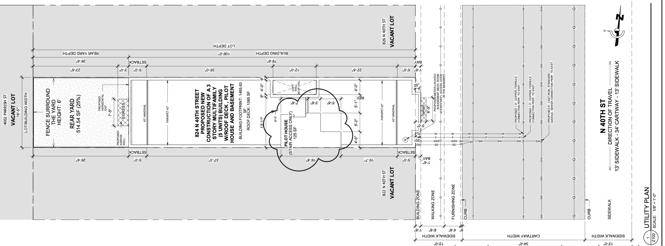 824 North 40th Street Plan
