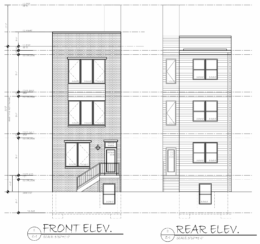 923 West York Street Elevations