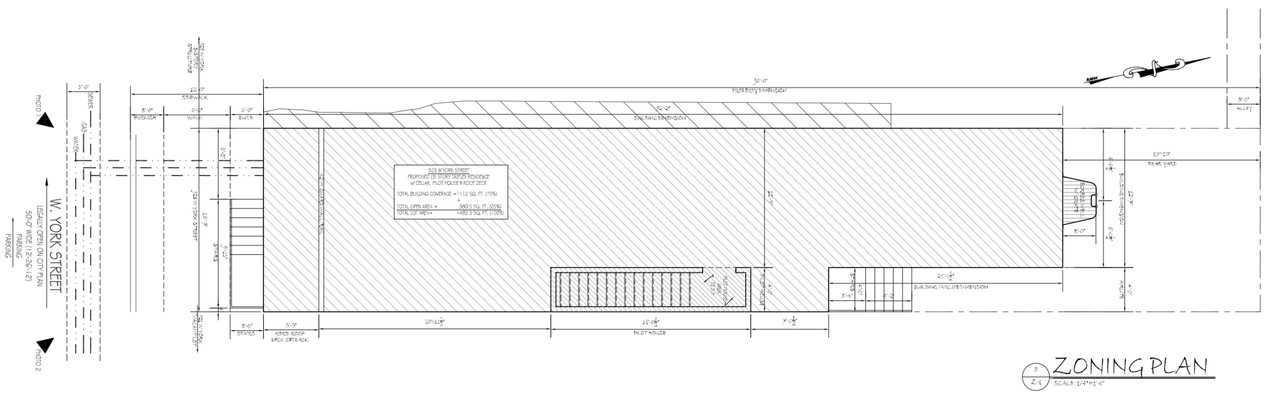 923 West York Street Plan