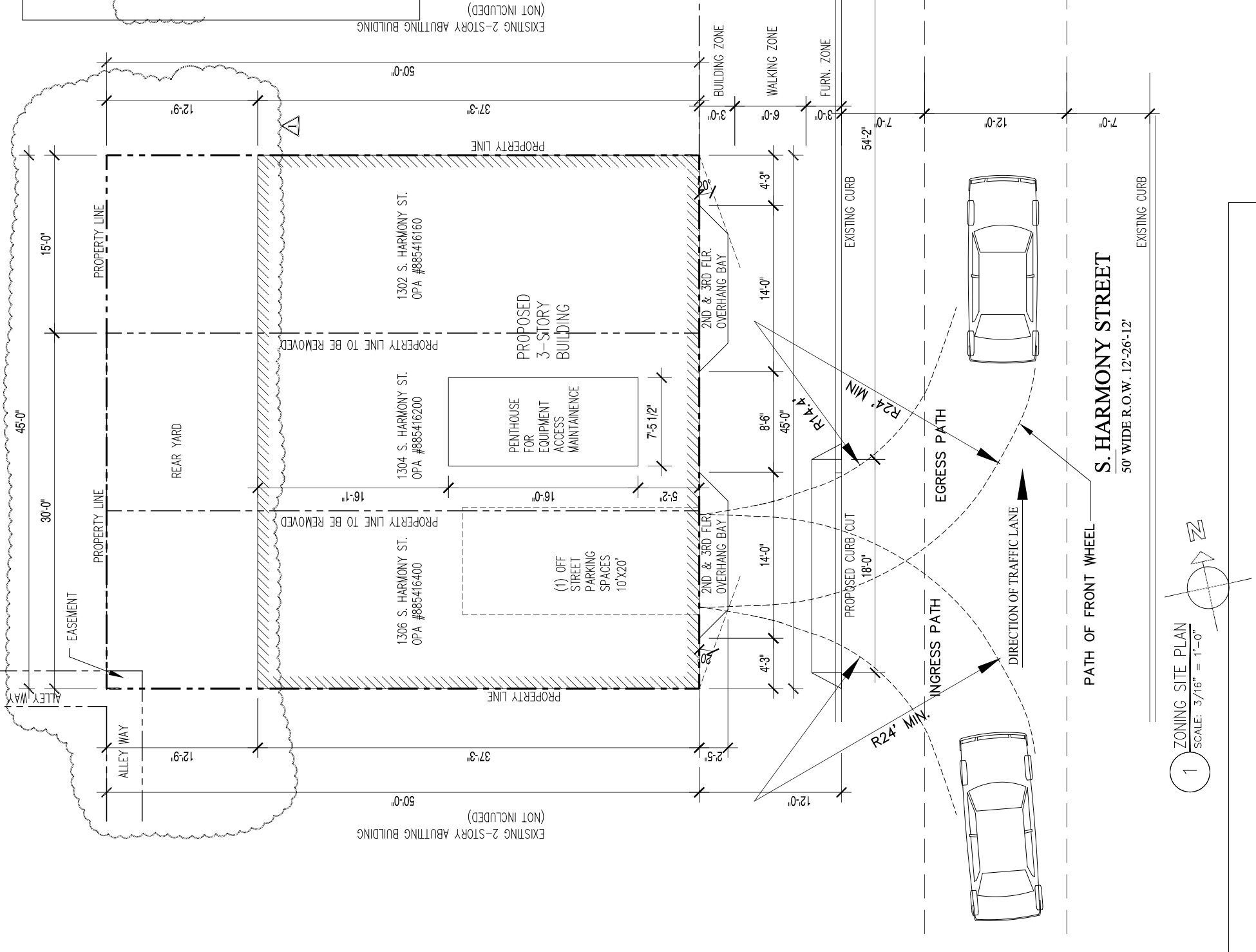 1304 South Harmony Street Plan