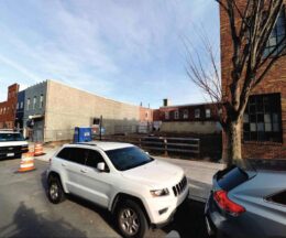 1439 South 8th Street, Philadelphia. Site conditions prior to redevelopment. Looking southeast. Credit: Gnome Architects via a zoning permit submitted to the City of Philadelphia.