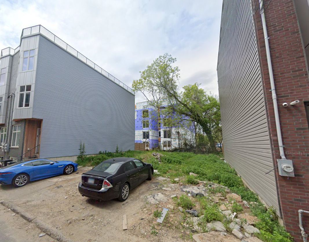 1723 Ingersoll Street. Site conditions prior to redevelopment. Credit: Plato Studio via the Planning Department of the City of Philadelphia