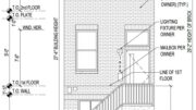 1929 East Harold Street, Philadelphia. Proposed front building elevation. Credit: Marshall Sabatini Architecture via a zoning permit submitted to the City of Philadelphia.