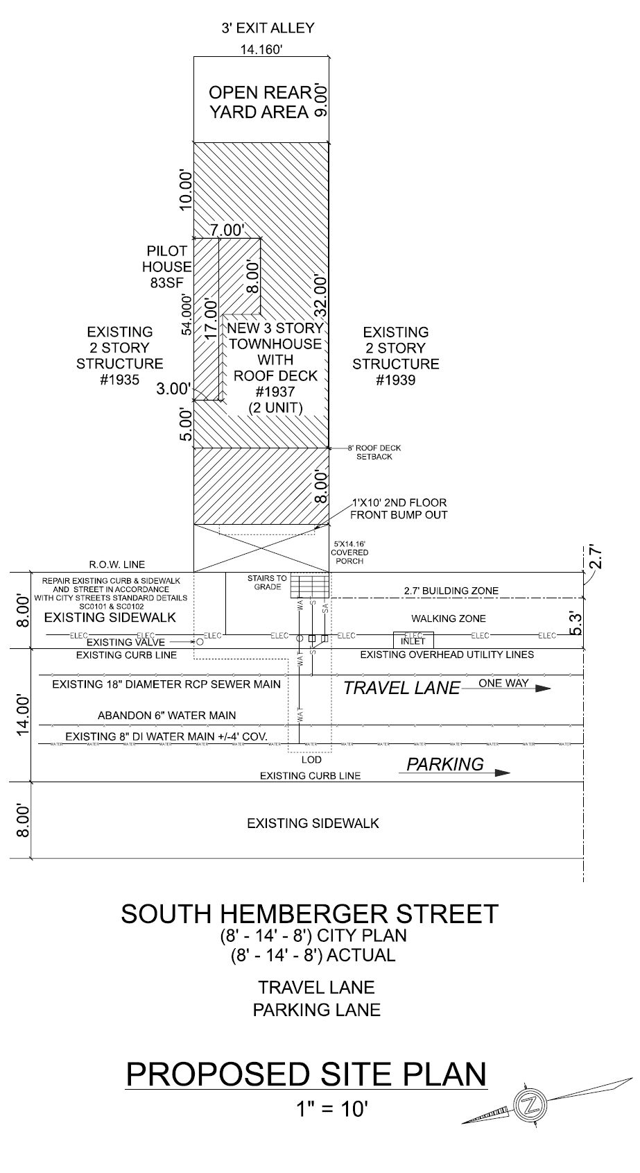 1937 South Hemberger Street. Site plan. Credit: Here's The Plan, LLC via the City of Philadelphia