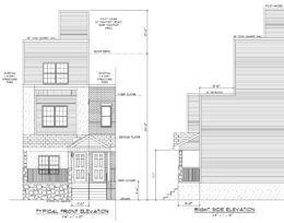 1937 South Hemberger Street. Building elevations. Credit: Here's The Plan, LLC via the City of Philadelphia