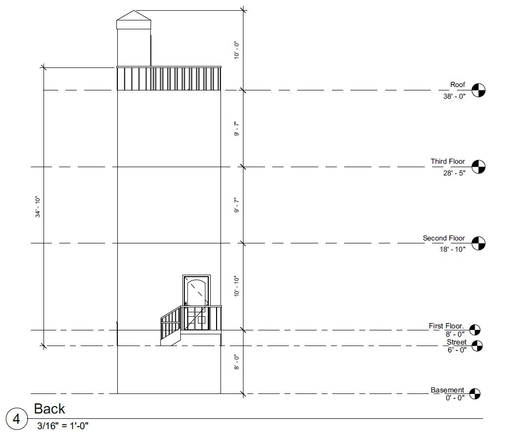 2025 Abigail Street. Rear building elevation. Credit: E Consulting LLC via the City of Philadelphia