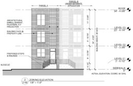 2100 Master Street. Building elevation. Credit: Moto Designshop via the City of Philadelphia