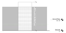 2115 East Monmouth Street, Philadelphia. Proposed building elevation. Credit: Toner Architecture via a zoning permit submitted to the City of Philadelphia.