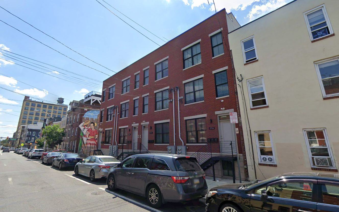 2130, 2132, 2134, and 2136 North 2nd Street. Looking southwest. June 2025. Credit: Google Street View via Google Maps