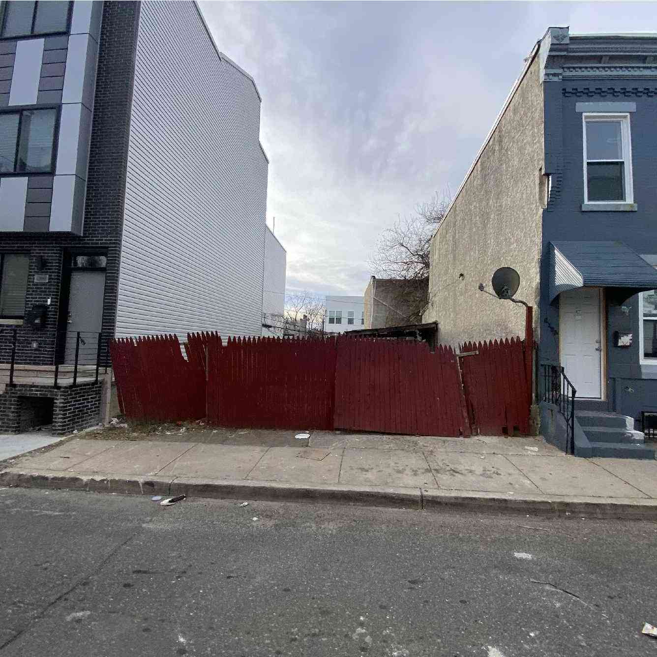 2156 East Orleans Street, Philadelphia. Site conditions prior to redevelopment. Credit: Marshall Sabatini Architecture via a zoning permit submitted to the City of Philadelphia.