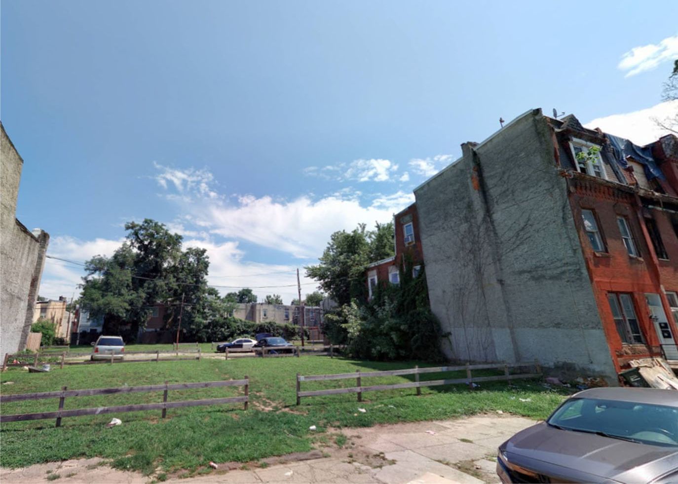 2239 North 16th Street, Philadelphia. Site conditions prior to redevelopment. Credit: KCA Design Associates via a zoning permit submitted to the City of Philadelphia.