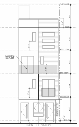 2507 Manton Street Front Elevation