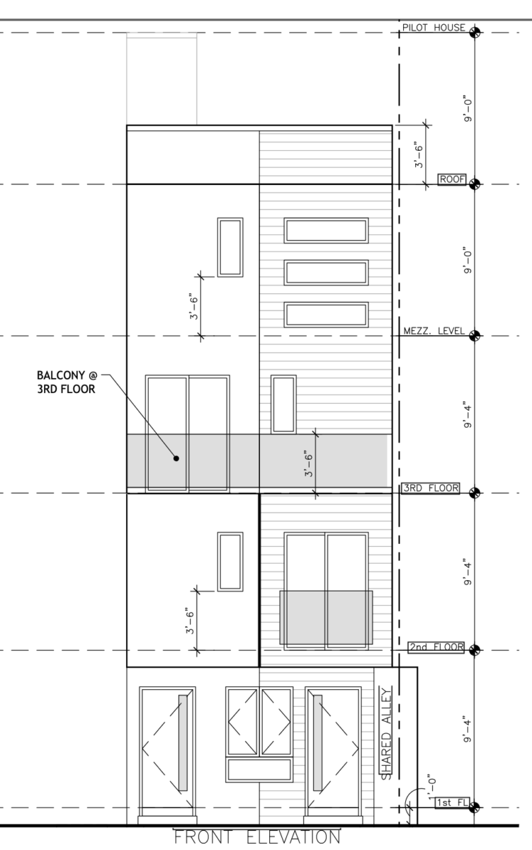 2507 Manton Street Front Elevation