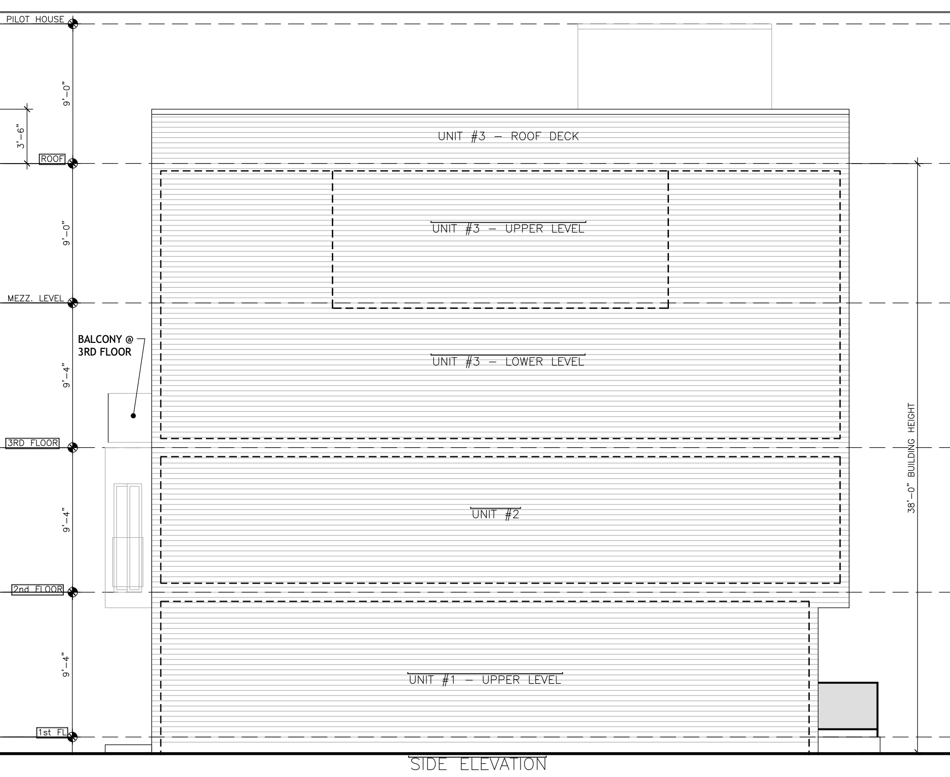 2507 Manton Street Side Elevation