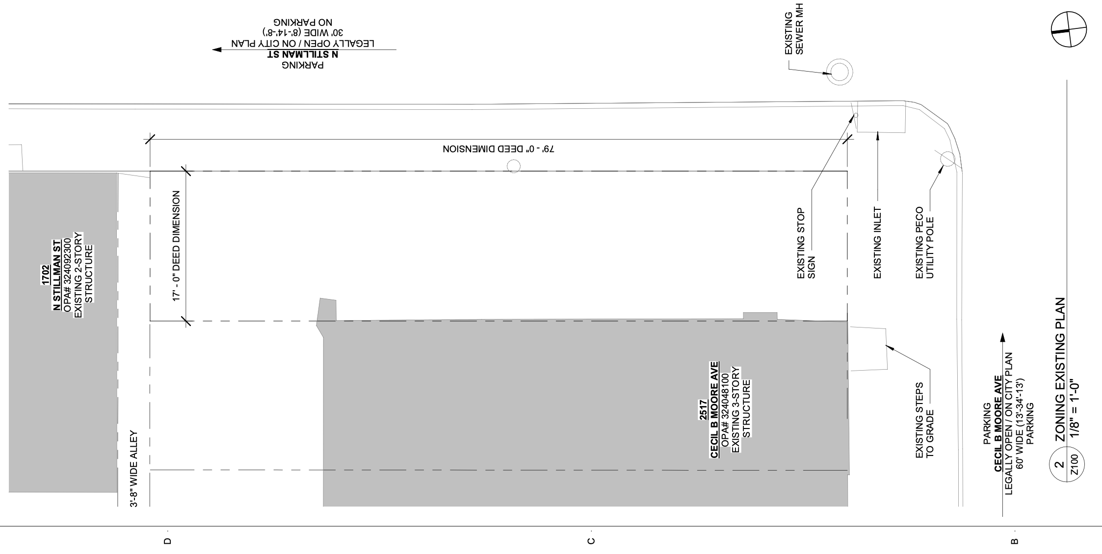 2515 Cecil B Moore Avenue Existing Plan