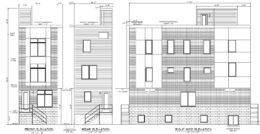2632 Tulip Street, Philadelphia. Proposed building elevations. Credit: Here's The Plan, LLC via a zoning permit submitted to the City of Philadelphia.