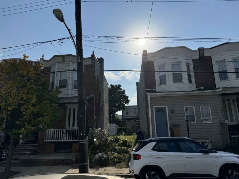 28 East Pleasant Street. Site conditions prior to redevelopment via the Planning Department of the City of Philadelphia