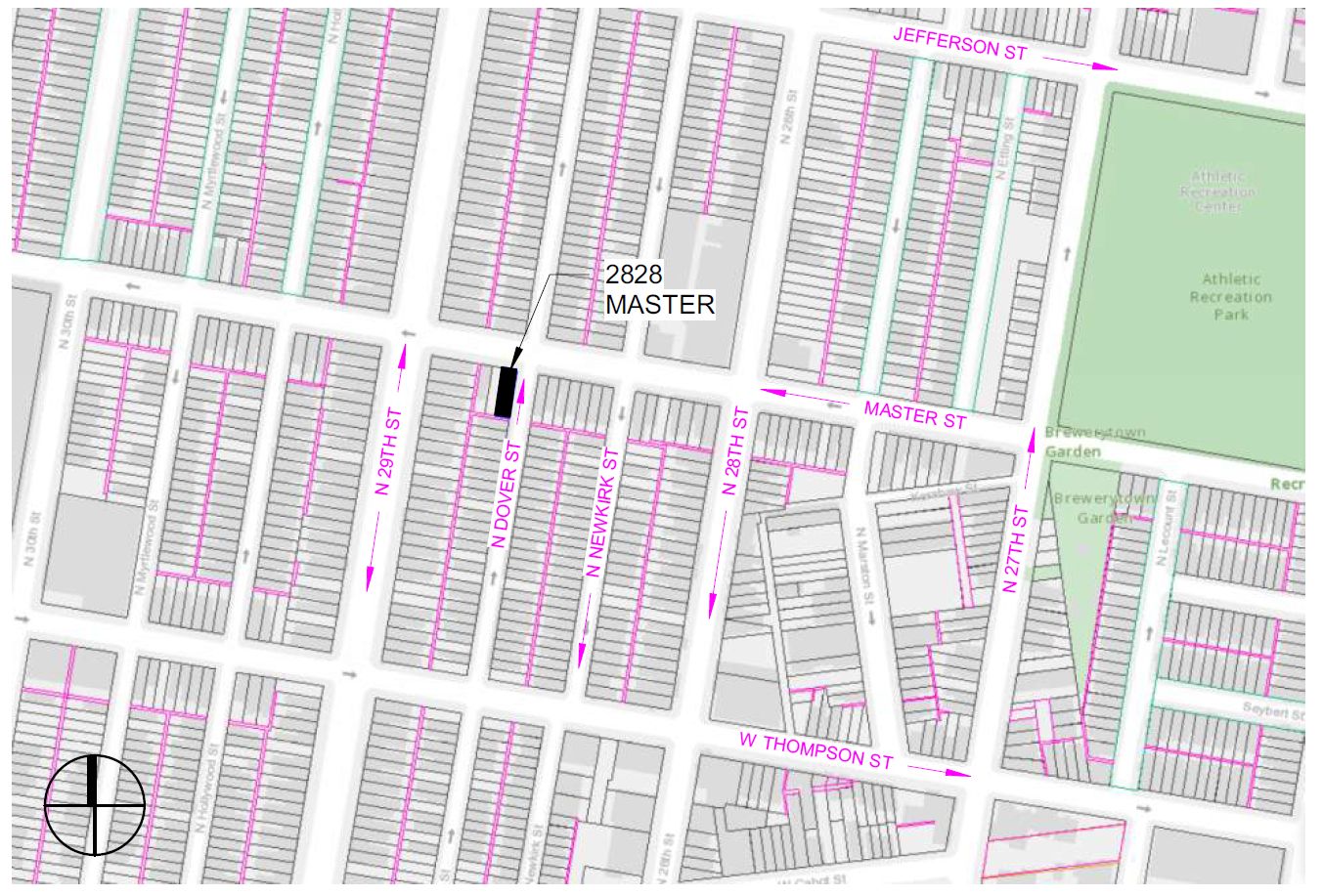 2828 Master Street. Project map. Credit: Moto Designshop via the City of Philadelphia