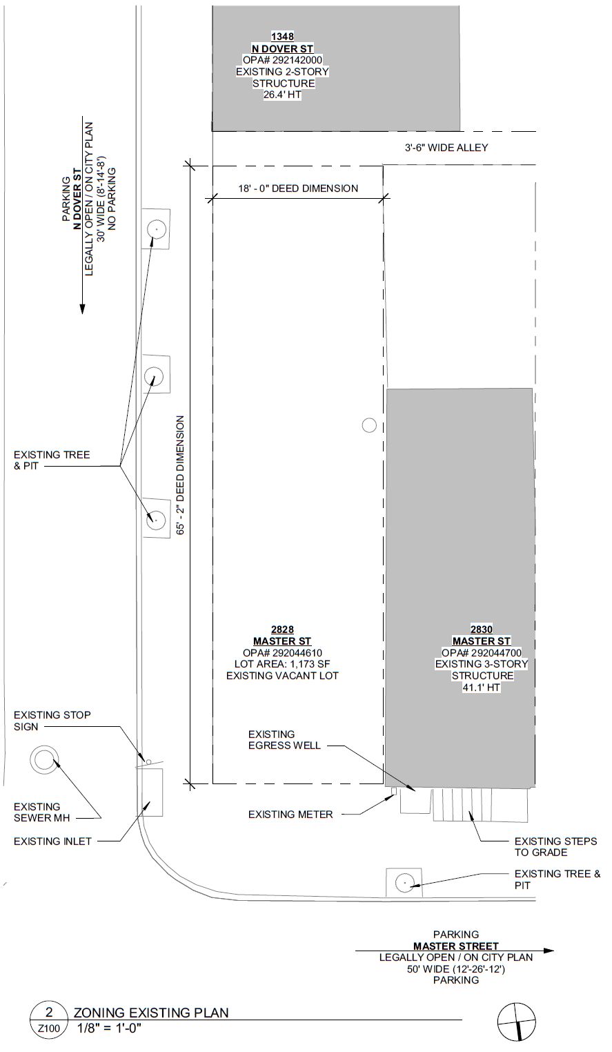 2828 Master Street. Site plan. Credit: Moto Designshop via the City of Philadelphia