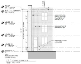 3210 Cecil B Moore Avenue. Building elevation. Credit: Moto Designshop via the City of Philadelphia