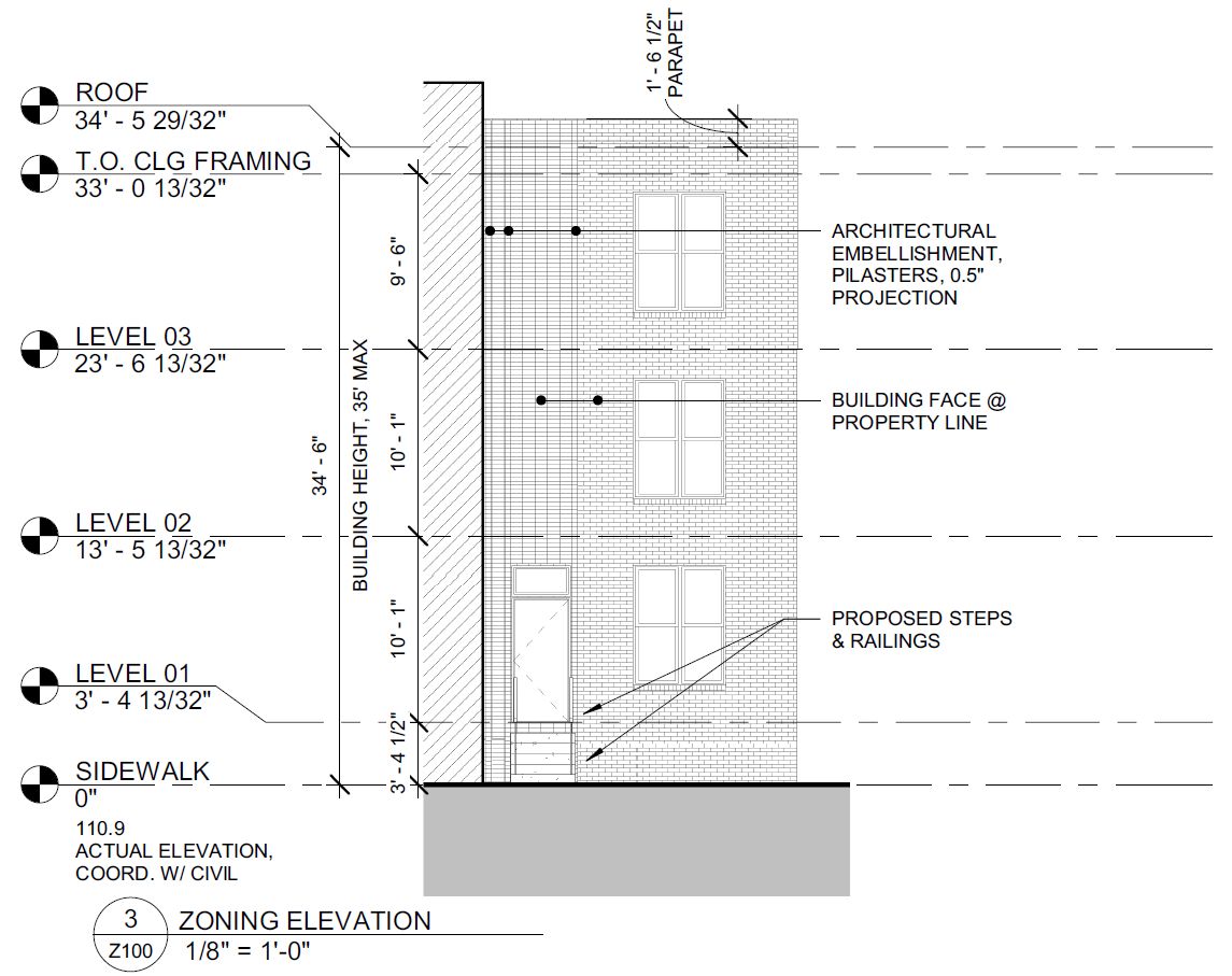 Permits Issued for Single-Family Rowhouse at 3210 Cecil B Moore Avenue ...