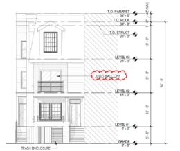 338 North 52nd Street. Building elevation. Credit: Designblendz via the City of Philadelphia
