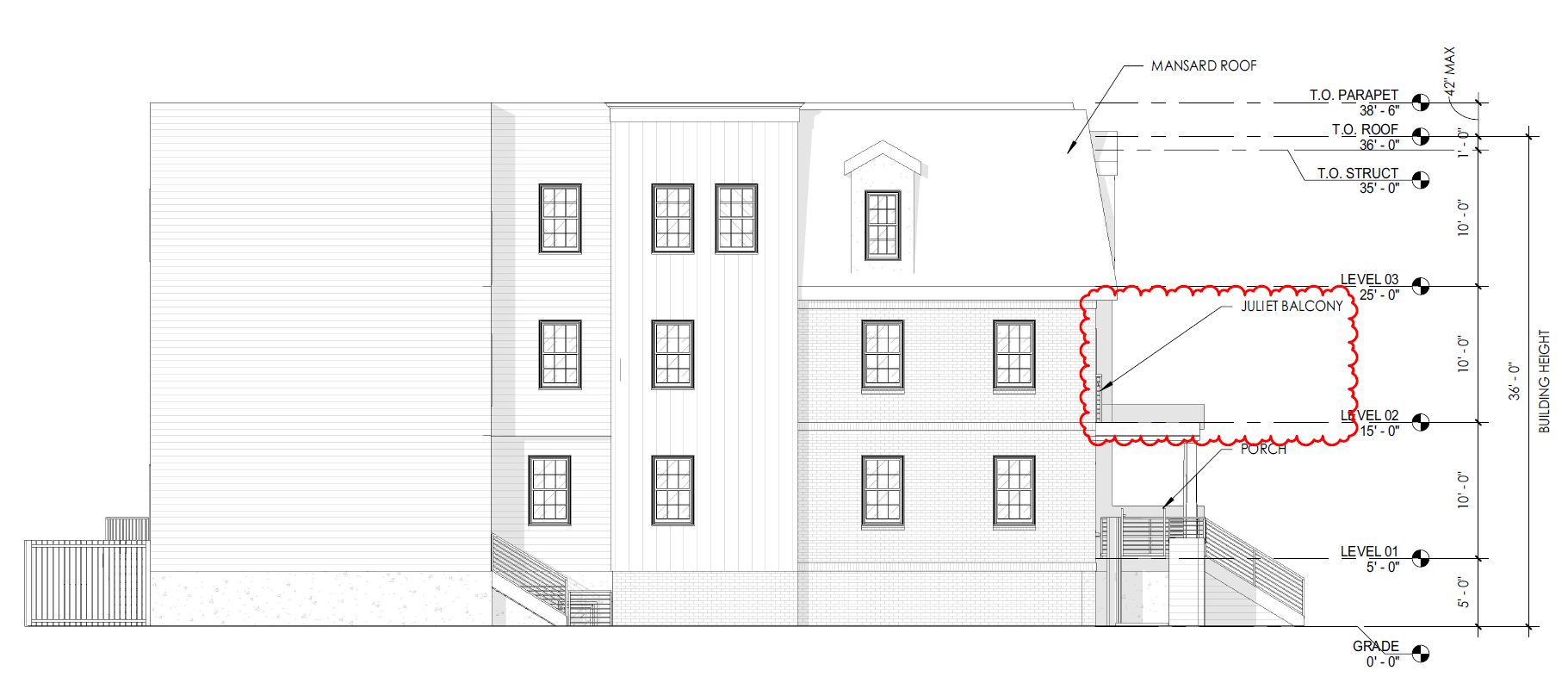 338 North 52nd Street. Building elevation. Credit: Designblendz via the City of Philadelphia