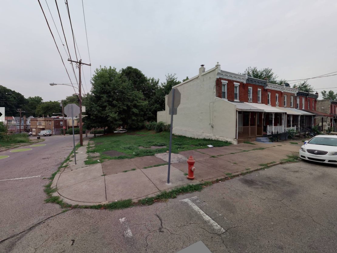 342 Shedaker Street. Site conditions prior to redevelopment. Credit: Moto Designshop via the Planning Department of the City of Philadelphia