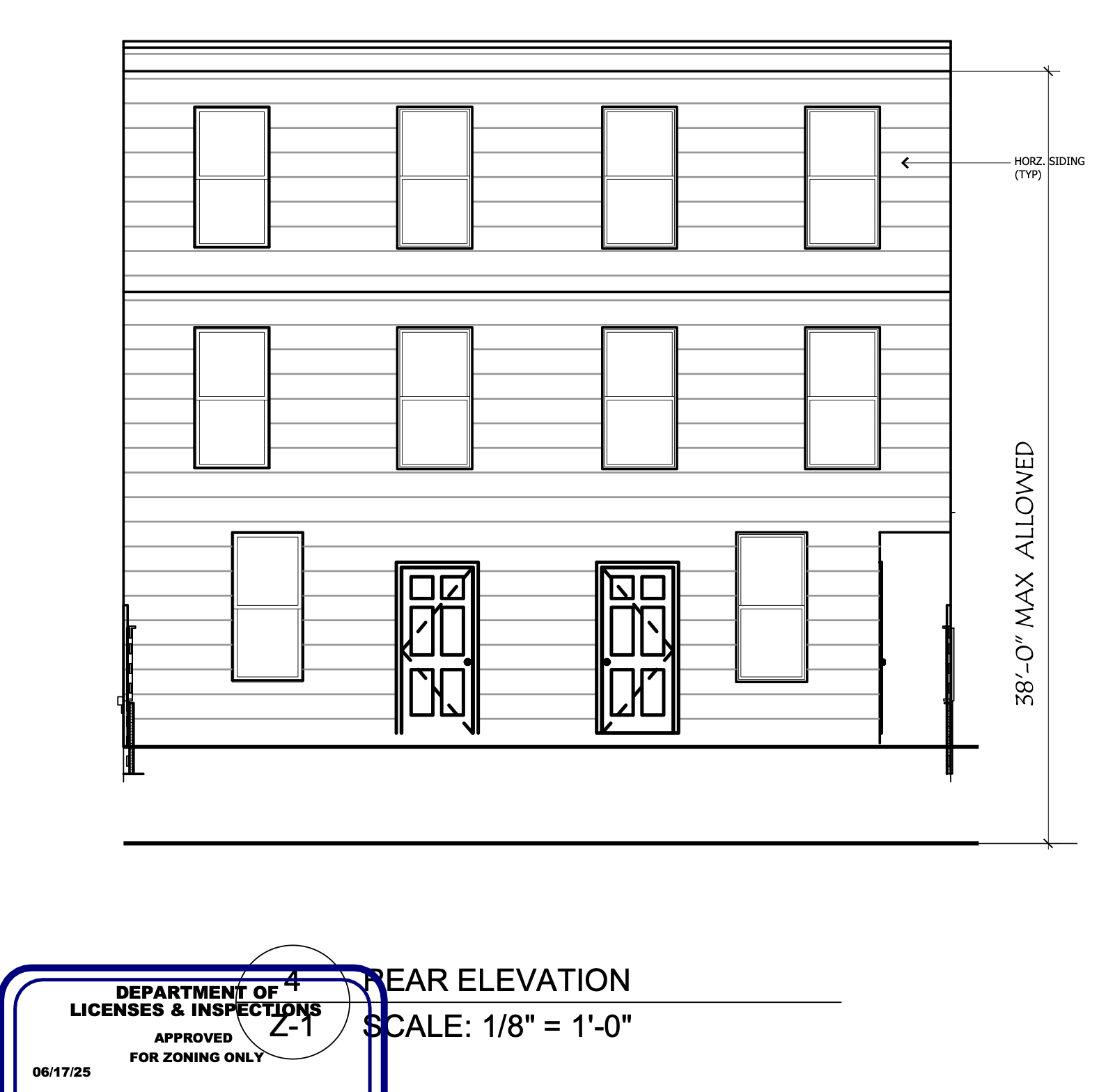 3513 North 23rd Street Rear Elevation