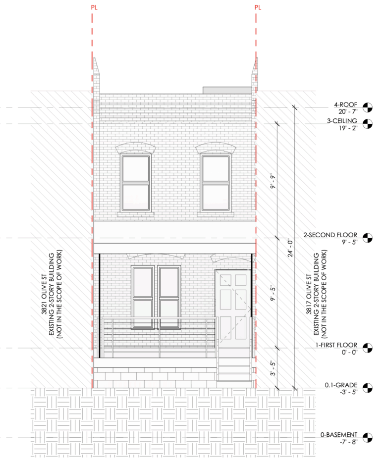 3819 Olive Street Elevation