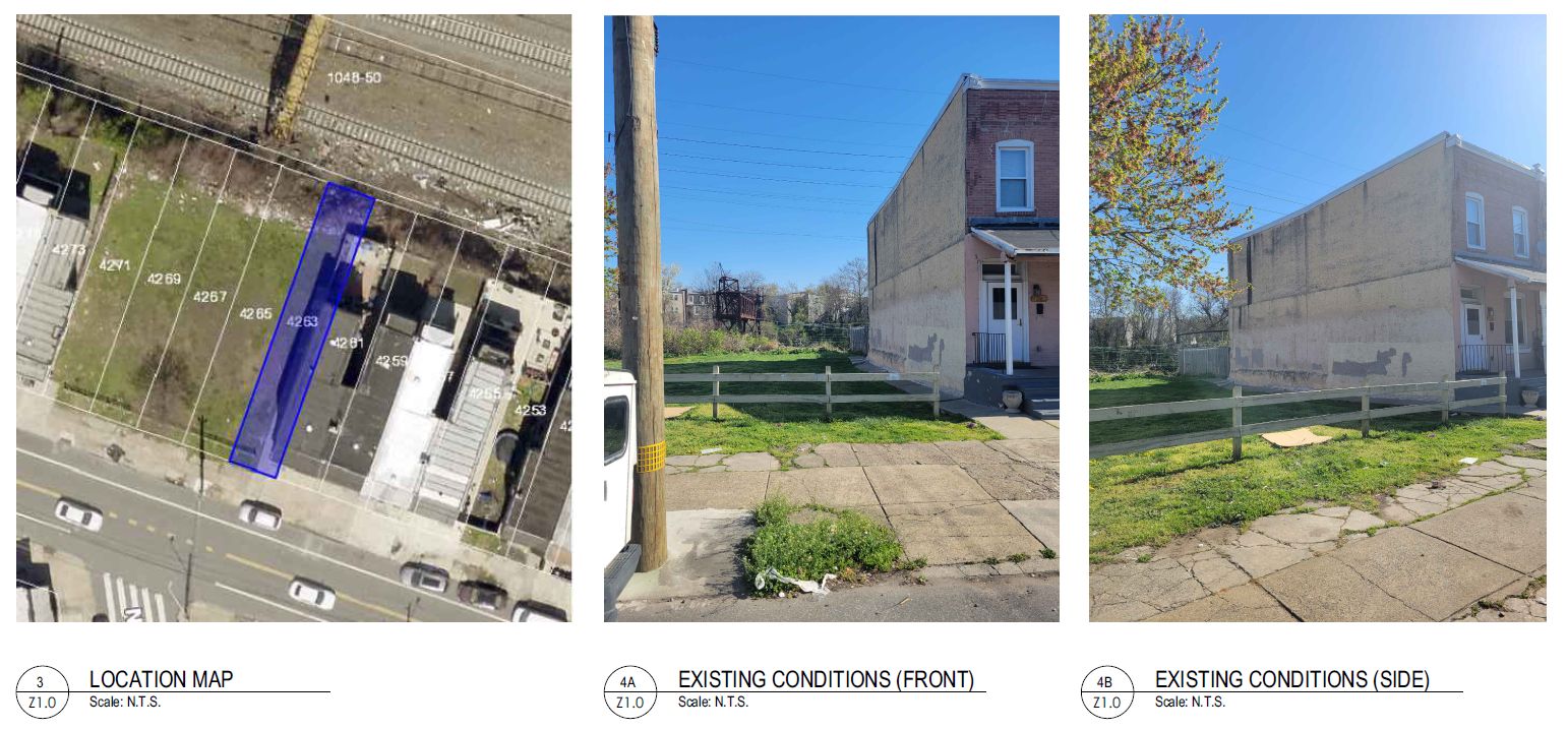 4263 Mantua Avenue. Site conditions prior to redevelopment. Credit: 24-7 Design Studio via the City of Philadelphia