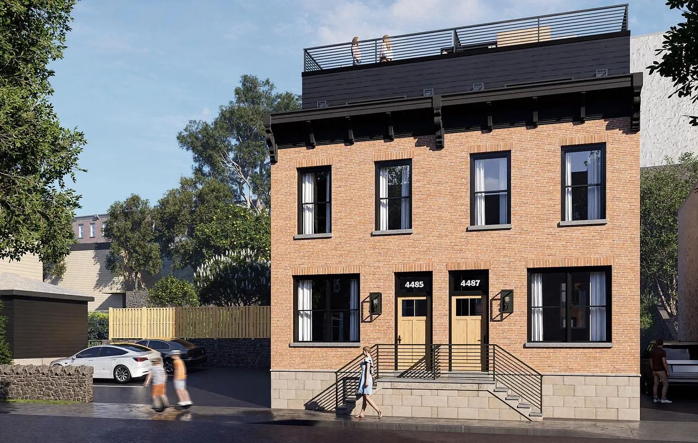 4487 Boone Street, Philadelphia. Proposed building rendering. Credit: Studio C Architecture