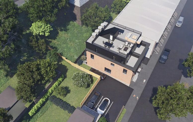 4487 Boone Street, Philadelphia. Proposed building rendering. Credit: Studio C Architecture