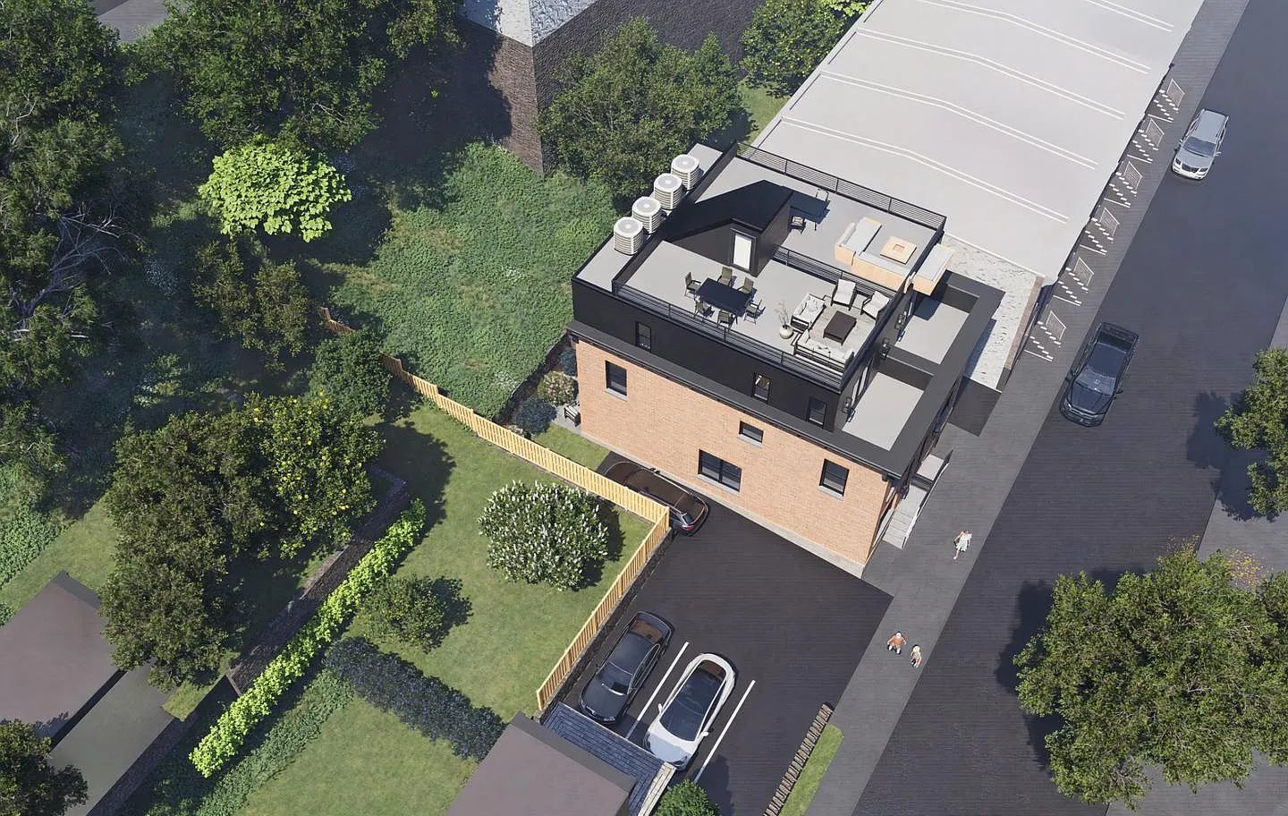 4487 Boone Street, Philadelphia. Proposed building rendering. Credit: Studio C Architecture