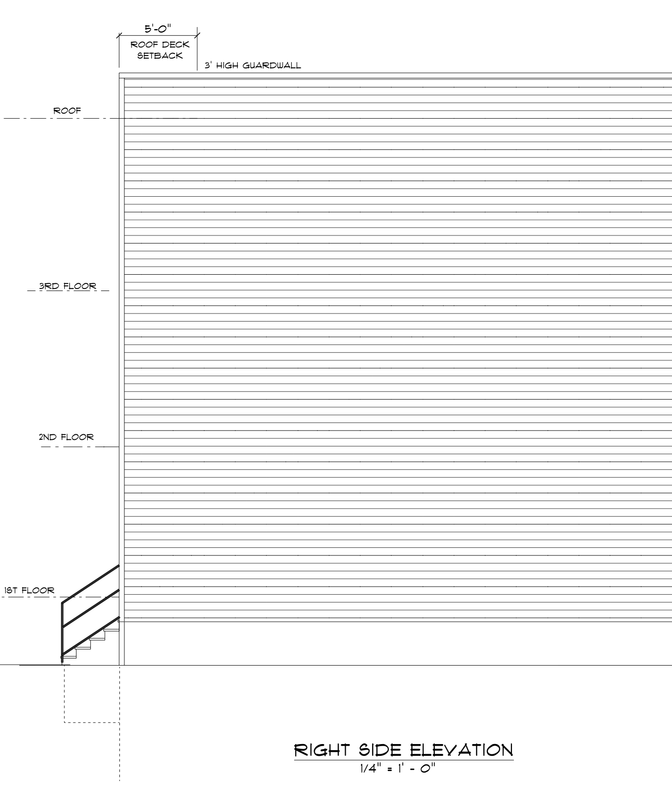 610 Norris Street Side Elevation