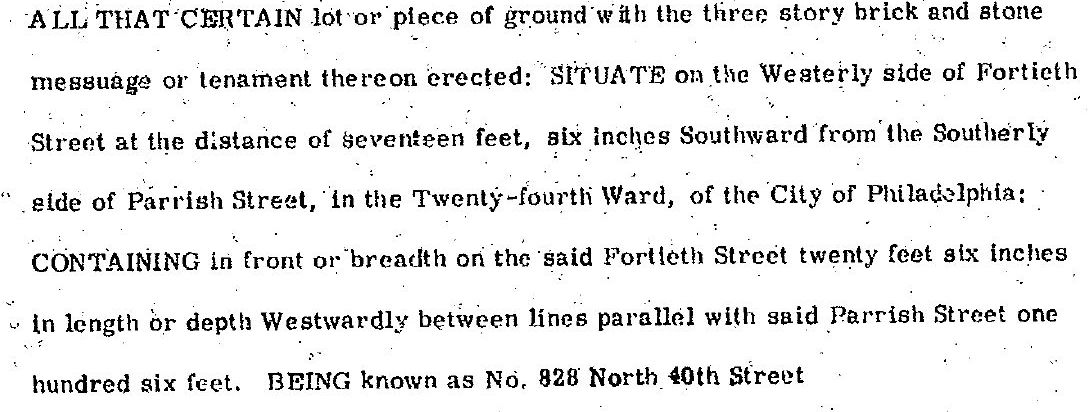 828 North 40th Street. Project description. Credit: Plato Studio via the City of Philadelphia