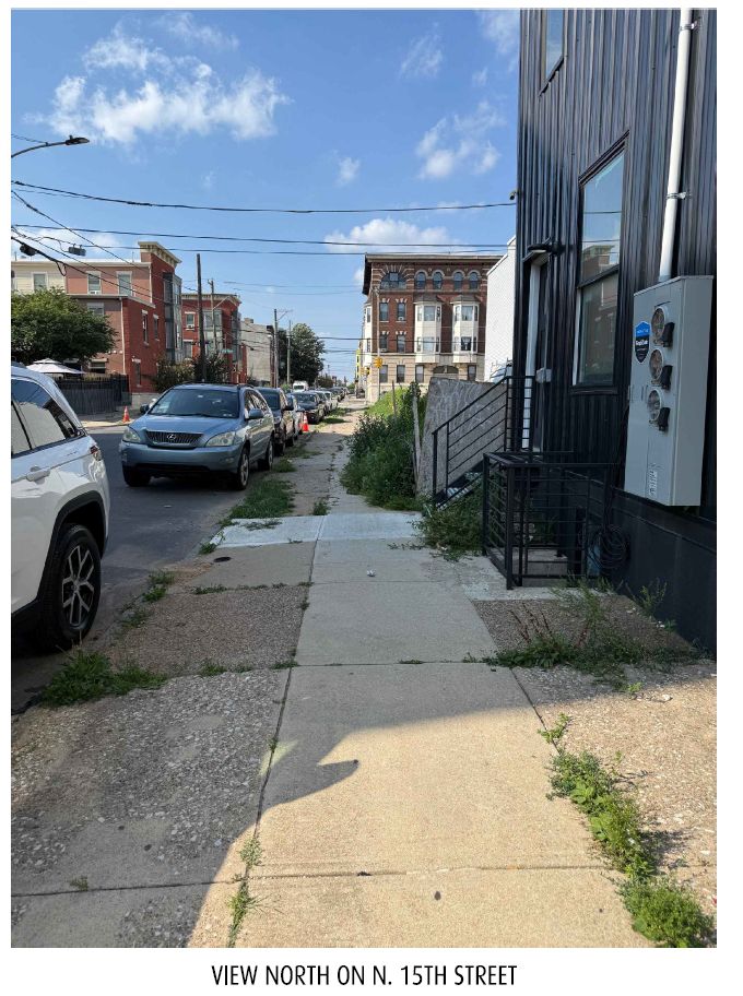 861 North 15th Street. Site conditions prior to redevelopment. Credit: Fusa Designs LLC via the City of Philadelphia