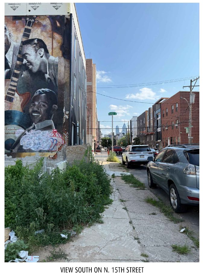 861 North 15th Street. Site conditions prior to redevelopment. Credit: Fusa Designs LLC via the City of Philadelphia