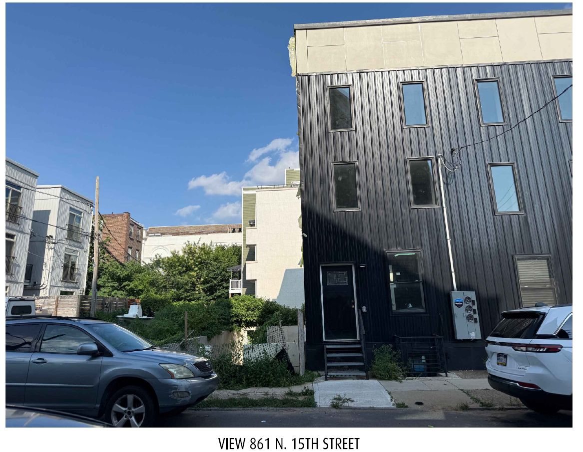 861 North 15th Street. Site conditions prior to redevelopment. Credit: Fusa Designs LLC via the City of Philadelphia