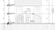 9741 Krewstown Road, Philadelphia. Proposed building elevation. Credit: Sanbar Design via a zoning permit submitted to the City of Philadelphia.