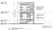 111 East Springer Street. Building elevation. Credit: Moto Designshop via the City of Philadelphia