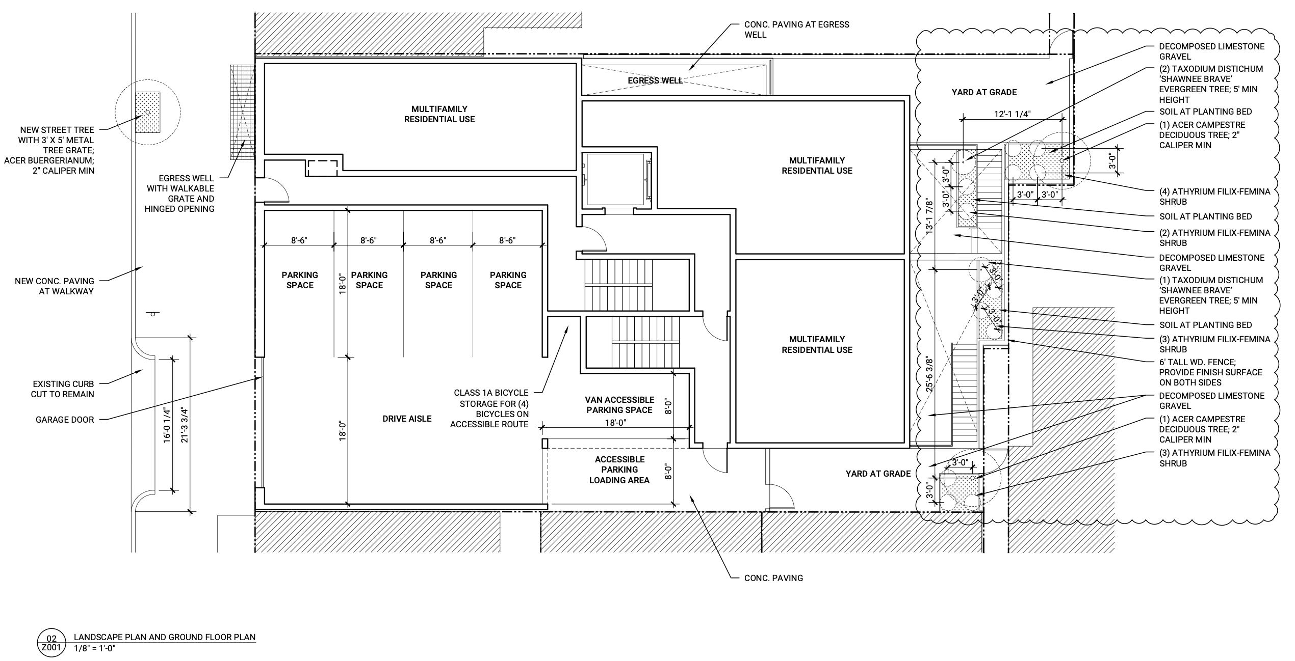 1808 Wylie Street Landscape Plan
