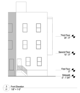 1940 Wharton Street Front Elevation